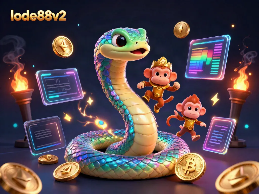 Engage in thrilling gameplay at lode88v2 with colorful, dynamic casino-themed 3D elements.