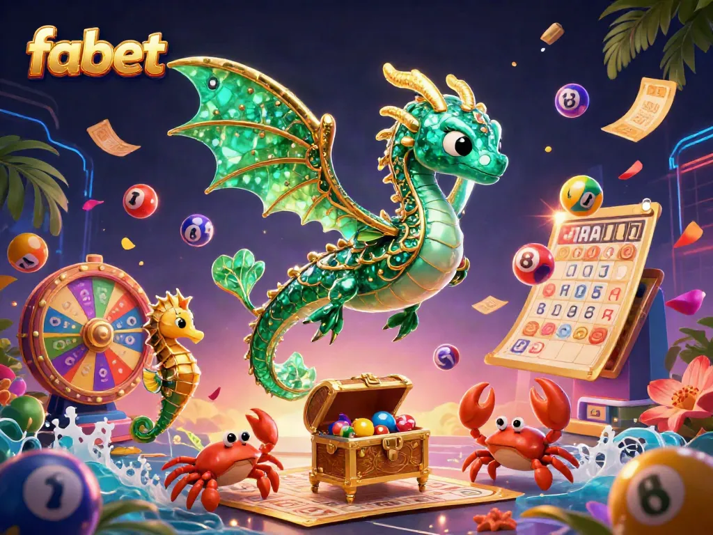 Catch jackpots and exciting rewards at fabet with colorful lottery elements and vibrant casino visuals.