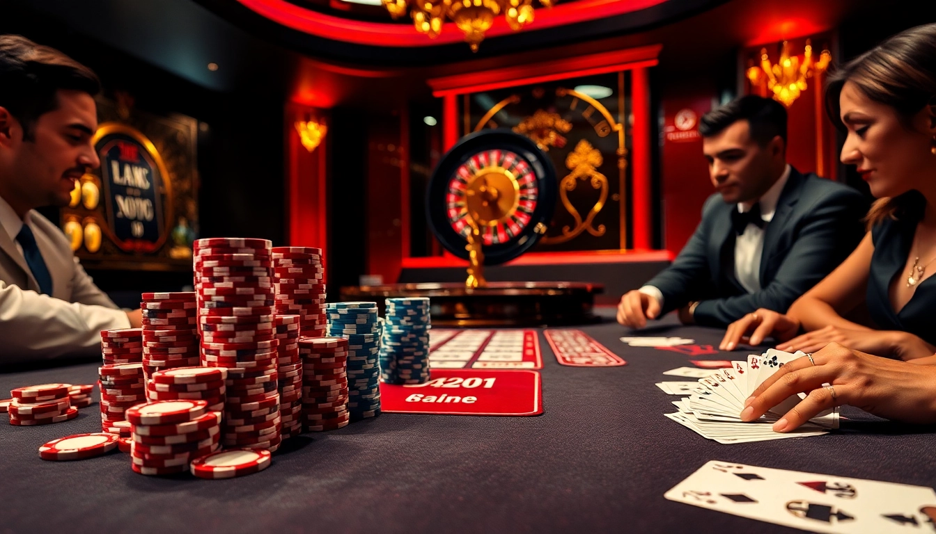 High-stakes poker game illustrating bdtk1 org strategies with vibrant chips and focused players.