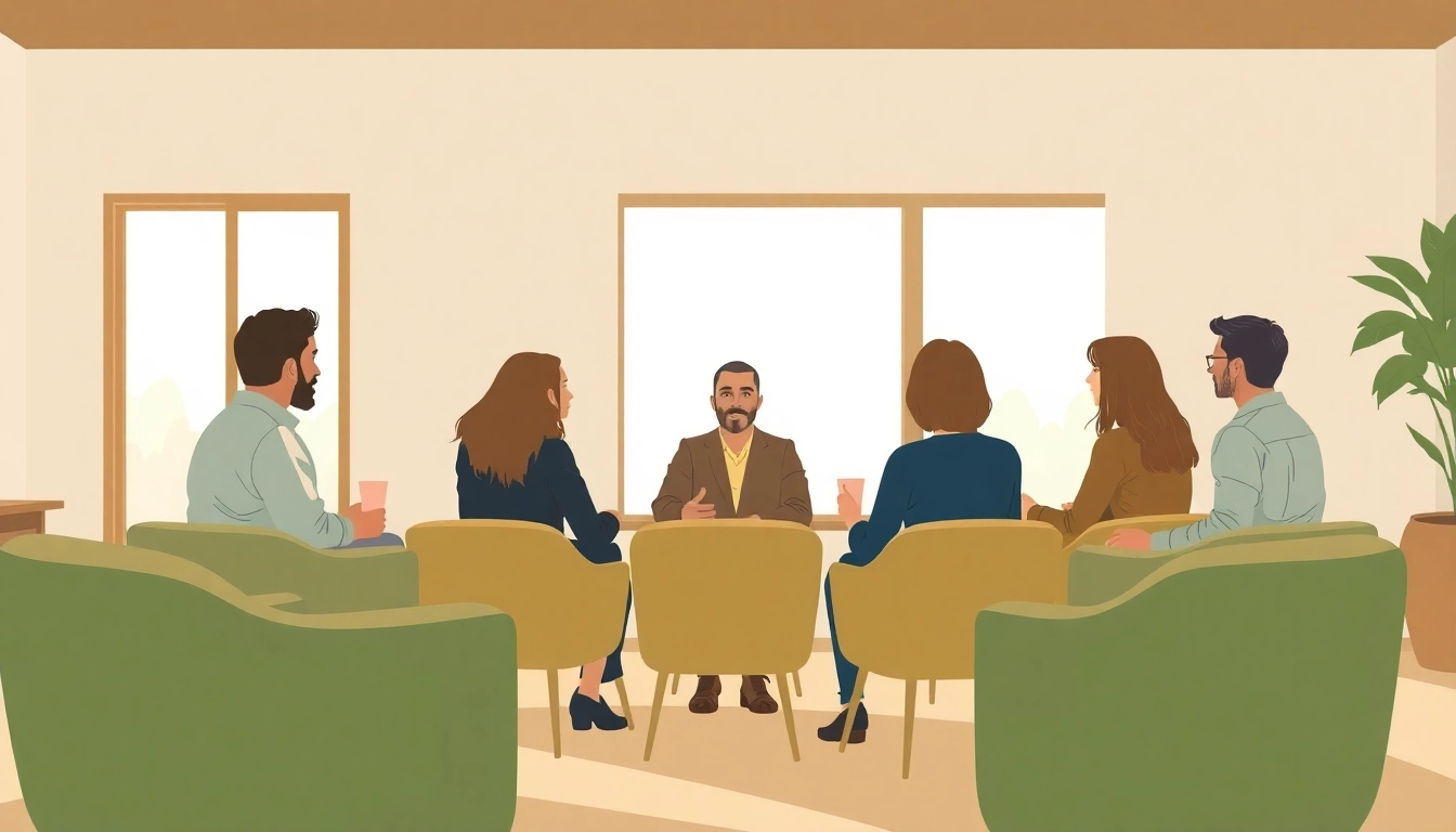 Fostering mental health awareness through open discussions in a peaceful environment.